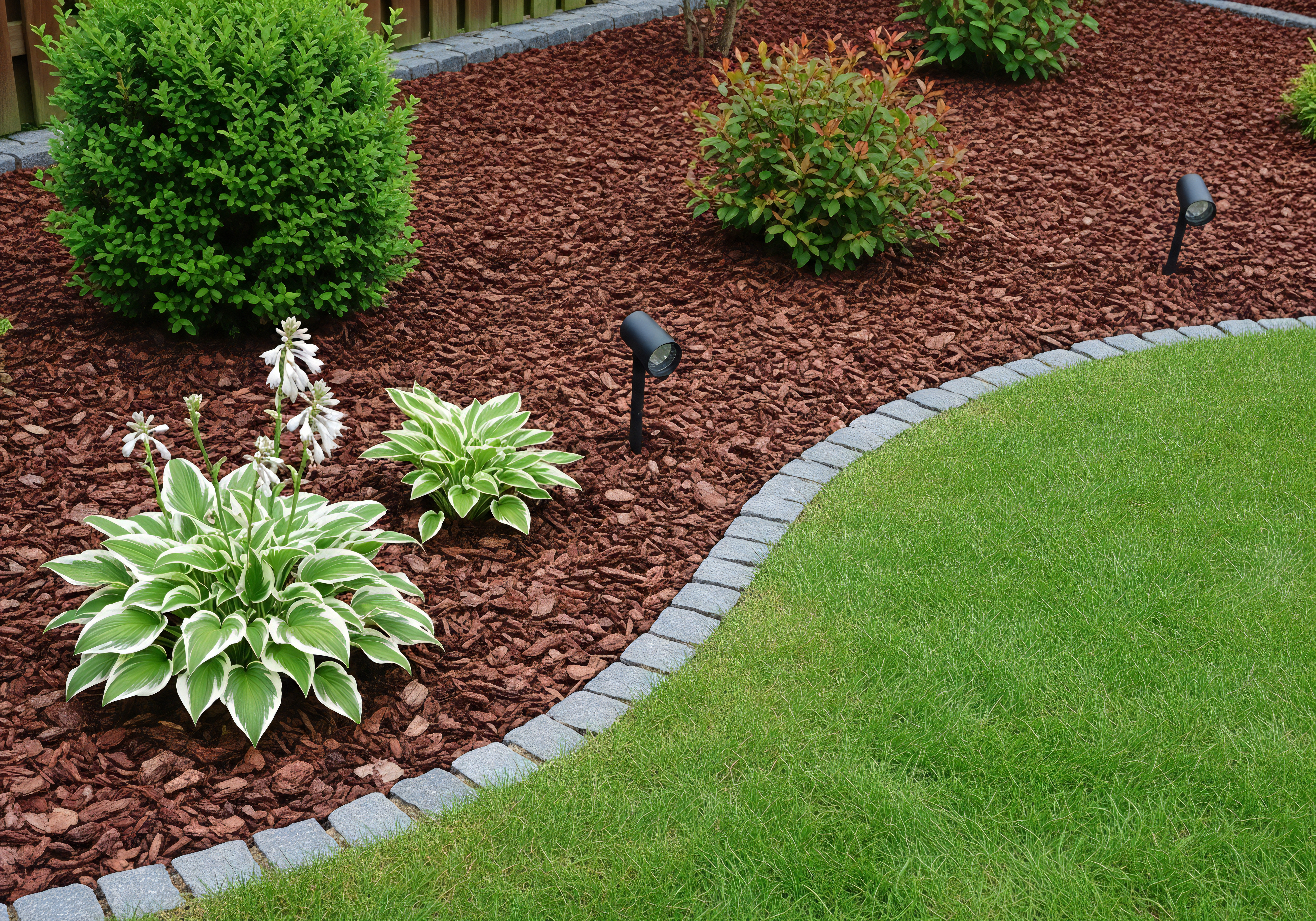 Finished landscape edging and groundwork — Colleyville, TX